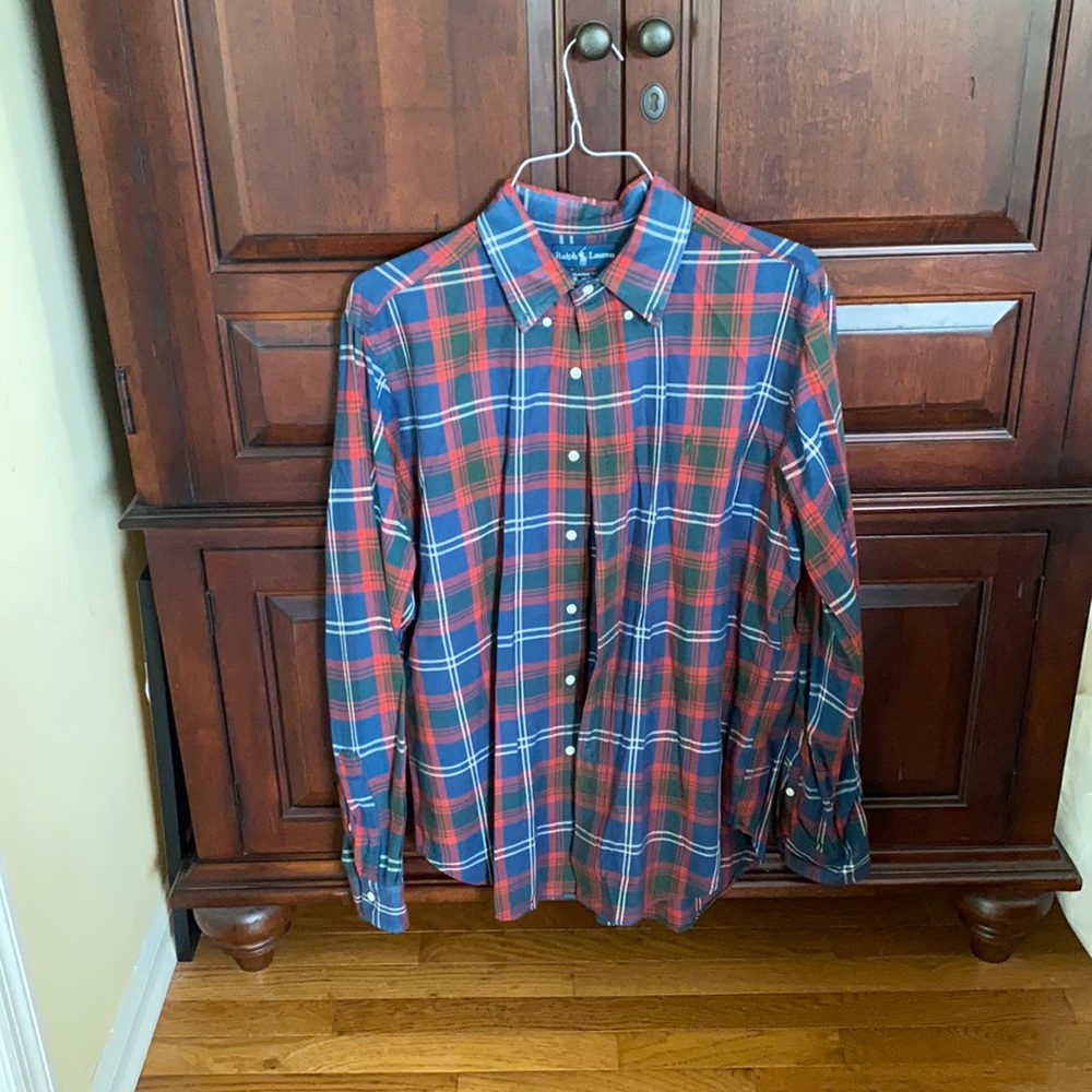 Polo Ralph Lauren Green/Red/Blue Button Down